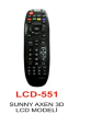 SUNNY - AXEN 3D Serisi TV KUMANDASI LCD 551