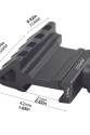 Taktik 45 derece açı ofset yan adaptörü RTS 20mm Picatinny ray Taktik 45 derece açı ofset yan adaptörü RTS 20mm Picatinny ray
