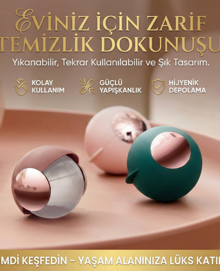 Taşınabilir Yıkanabilir Giysiler Yapışkan Saç Topu