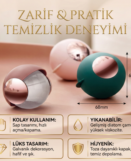 Taşınabilir Yıkanabilir Giysiler Yapışkan Saç Topu