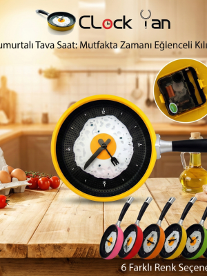 Tava Konseptli Duvar Saati