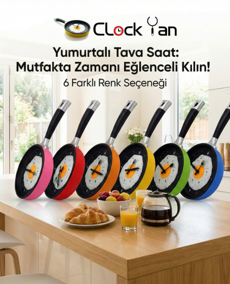 Tava Konseptli Duvar Saati Tava Konseptli Duvar Saati