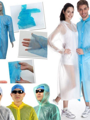 Tek Kullanımlık Çıtçıtlı Yağmurluk