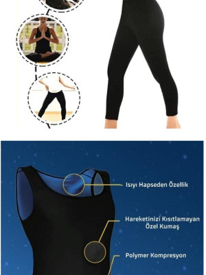Termal Sauna Tayt + Atlet TAKIM ( M )  Neotex Terletme Takımı