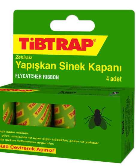 Tibtrap Yapışkan Sinek Kapanı 4 Lü Tibtrap Yapışkan Sinek Kapanı 4 Lü