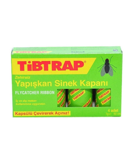 Tibtrap Yapışkan Sinek Kapanı 4 Lü Tibtrap Yapışkan Sinek Kapanı 4 Lü