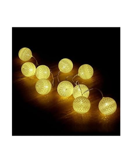 2 Metre 10’lu Top LED Işık - Pilli Gün Işığı Dekoratif Aydınlatma