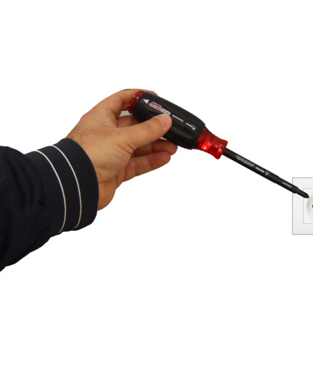 Tornavida Kaçak Bulma Amaçlı Elektronik Devre Uyarılı Gerilim Test Tornavidası - % 100 Alman Tornavida Kaçak Bulma Amaçlı Elektronik Devre Uyarılı Gerilim Test Tornavidası - % 100 Alman