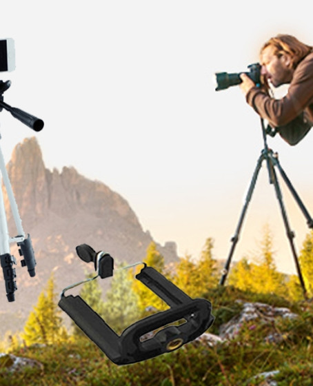 Tripod : Telefon ve Kamera Tutucu Ayak + Telefon Tutucu - 105Cm Tripod : Telefon ve Kamera Tutucu Ayak + Telefon Tutucu - 105Cm