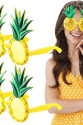 Tropikal Hawaii Ananas Şekilli Parti Gözlüğü 9.5 x 14 cm Tropikal Hawaii Ananas Şekilli Parti Gözlüğü 9.5 x 14 cm