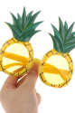Tropikal Hawaii Ananas Şekilli Parti Gözlüğü 9.5 x 14 cm Tropikal Hawaii Ananas Şekilli Parti Gözlüğü 9.5 x 14 cm