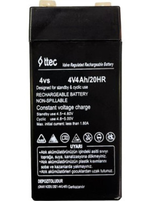 TTEC 4V 4 AH Kuru Bakımsız Akü TTEC 4V 4 AH Kuru Bakımsız Akü