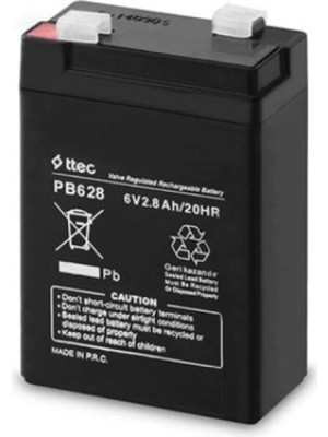 TTEC 6V 2.8 AH Kuru Bakımsız Akü TTEC 6V 2.8 AH Kuru Bakımsız Akü