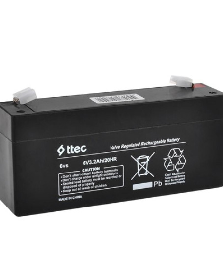 TTEC 6V 3.2 AH Kuru Bakımsız Akü