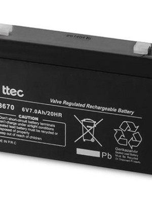 TTEC 6V 7 AH Kuru Bakımsız Akü TTEC 6V 7 AH Kuru Bakımsız Akü