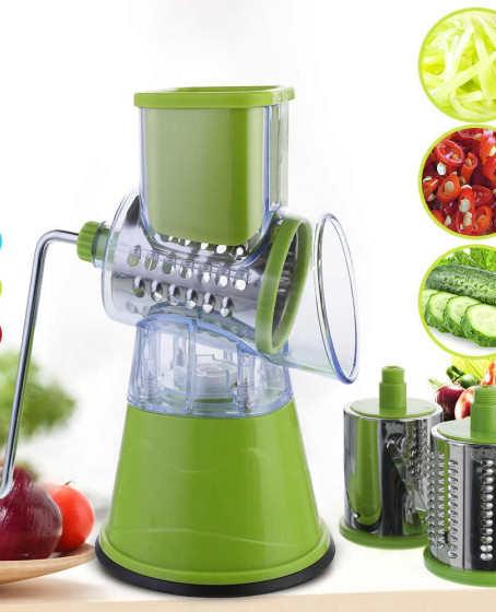 Tutma Kollu Çevirmeli Pratik Rulo Rende Drum Grater
