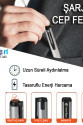 Type-C Girişli Miknatisli Şarjlı Cep Feneri Wt-333