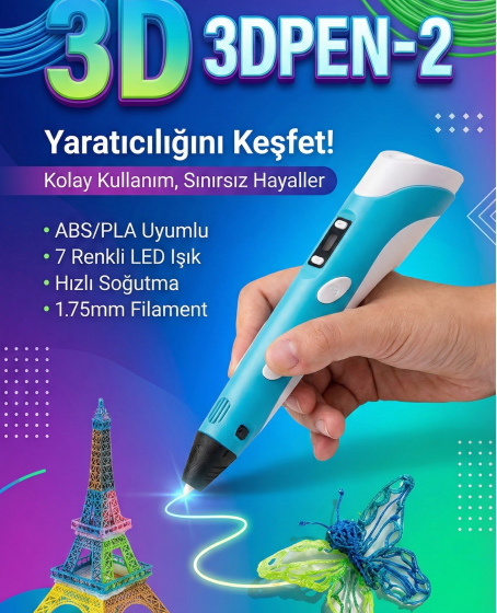 Üç Boyutlu Yazıcı 3D Kalem Pen Printer