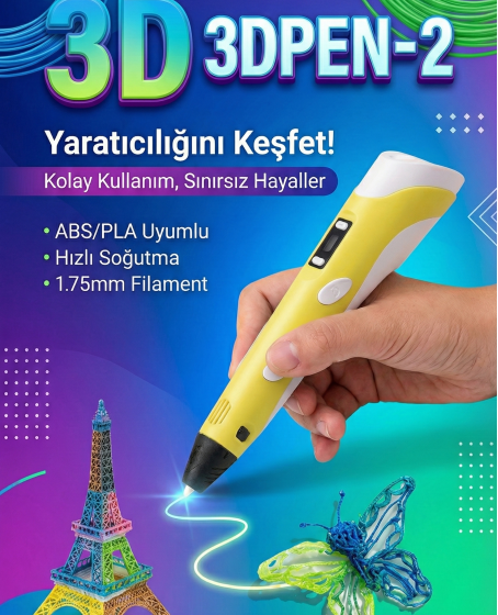 Üç Boyutlu Yazıcı 3D Kalem Pen Printer