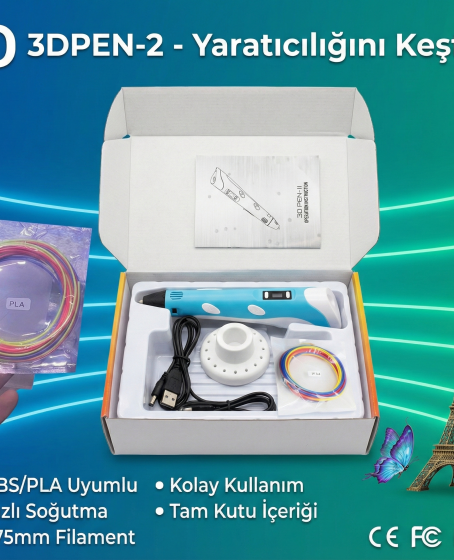 Üç Boyutlu Yazıcı 3D Kalem Pen Printer