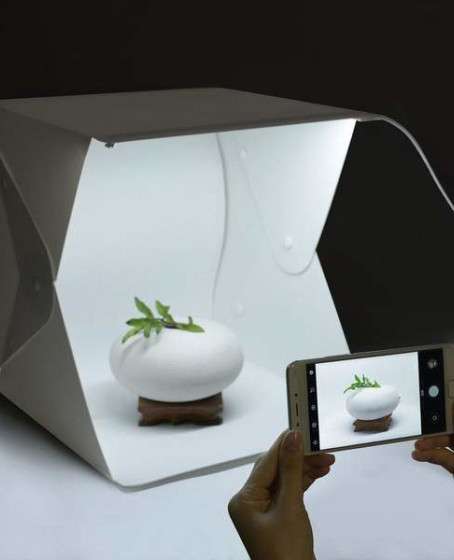 Ürün Çekim Çadırı Mini Fon Fotoğraf Stüdyosu Ledli Işık Perdesi
