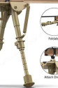 Üstün Metal Alaşım Yaylı Bipod Çatalayak Üstün Metal Alaşım Yaylı Bipod Çatalayak