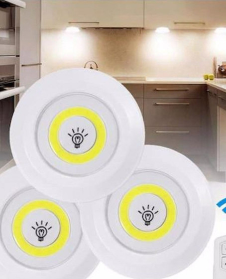 UZAKTAN KUMANDALI YAPIŞKANLI LED SPOT LAMBA WT-364