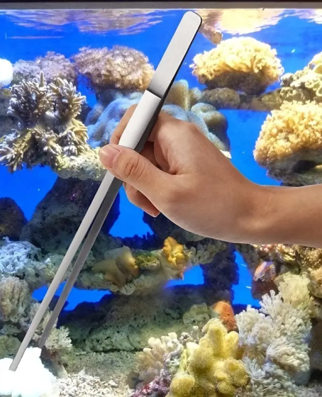 Uzun 30 cm Çelik Cımbız - Akvaryum Maşası Uzun 30 cm Çelik Cımbız - Akvaryum Maşası