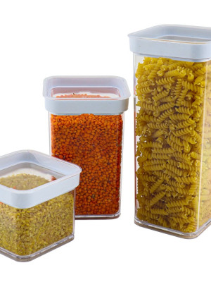 Vakumlu Kare Saklama Kabı - 1 litre