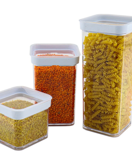 Vakumlu Kare Saklama Kabı - 1 litre