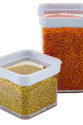 Vakumlu Kare Saklama Kabı - 1 litre