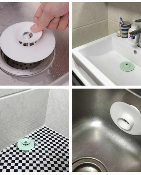 Vakumlu Lavabo Süzgeci - Tahliye ve Durdurma Süzgeci