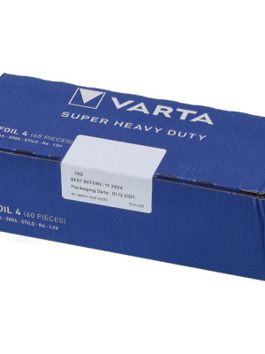 VARTA AA ÇİNKO KARBON SUPER LİFE (60'LI PAKET) VARTA AA ÇİNKO KARBON SUPER LİFE (60'LI PAKET)
