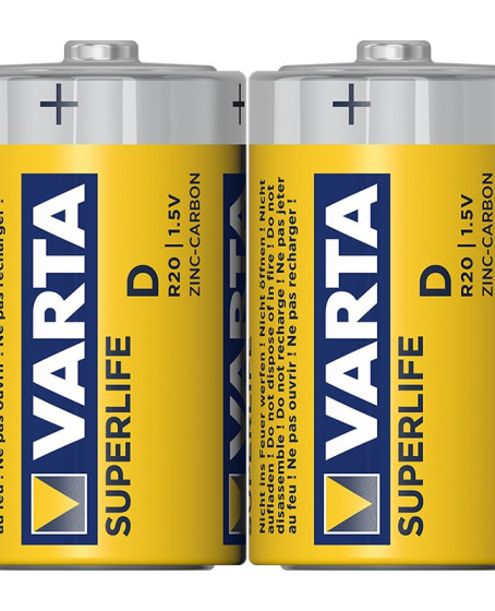 Varta Superlife Çinko Büyük D Boy Pil 24'lü Paket