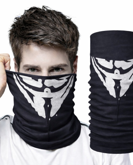 Vendetta Maskesi Desenli Baf Bandana – Çok Amaçlı Yüz Boyunluk Bandana 4 No