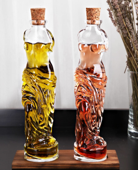 Venüs Yağdanlık - Kadın Figürlü Sirkelik Sosluk 200 ML 2li Set
