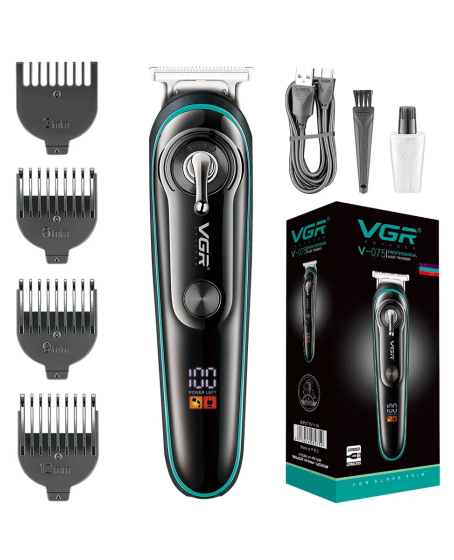 VGR V-075 T Bıçak Sıfır Kesim LCD Ekran Şarjlı Tıraş Makinesi VGR V-075 T Bıçak Sıfır Kesim LCD Ekran Şarjlı Tıraş Makinesi