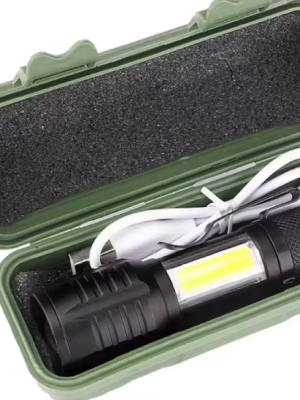 Wison ws-5454 Taktik el feneri USB şarj edilebilir kamp feneri COB zumlanabilir mini taşınabilir el feneri