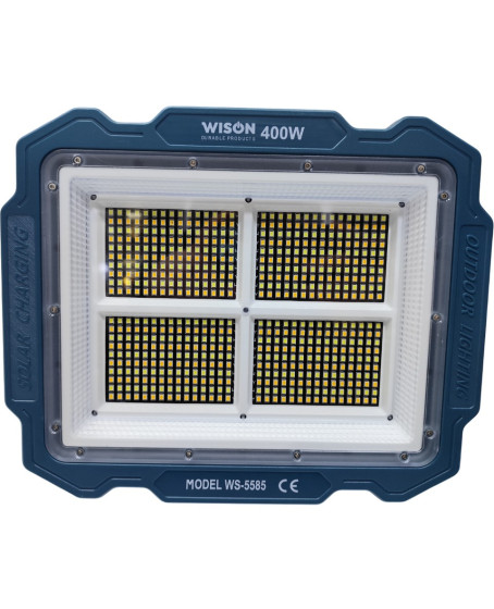 Wıson WS-5585 Çok Fonksiyonlu 3 Solar Panelli 400W Spot Aydınlatma
