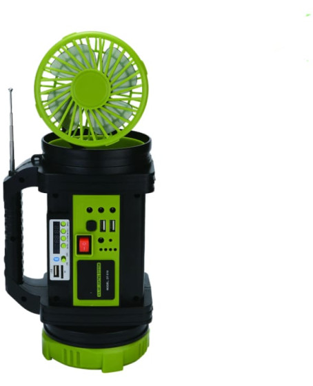 Wıson WS-5683 Şarjlı 30w Solar Şarjlı Ev Aydınlatma Seti Radyo Ve Fan Powebank