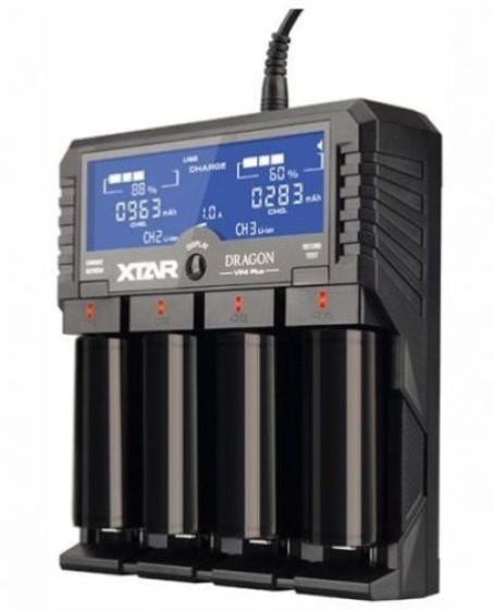 Xtar DRAGON VP4 PLUS Li-ion / NI-CD / NI-MH Pil Şarj Cihazı