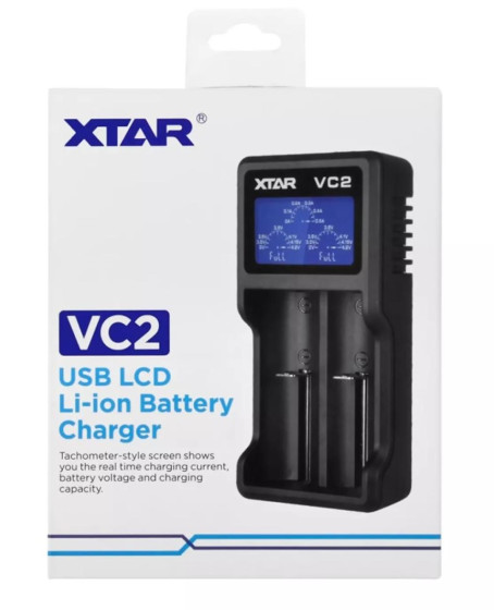 Xtar VC2 İkili Li-ion Pil Şarj Cihazı Xtar VC2 İkili Li-ion Pil Şarj Cihazı
