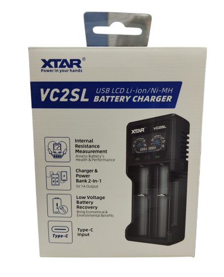 Xtar VC2SL İkili Li-ion / NI-CD / NI-MH Pil Şarj Cihazı