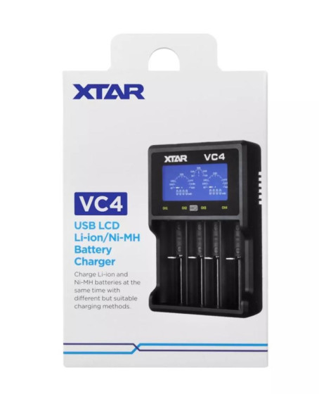 Xtar VC4 Dörtlü Li-ion / NI-CD / NI-MH Pil Şarj Cihazı Xtar VC4 Dörtlü Li-ion / NI-CD / NI-MH Pil Şarj Cihazı