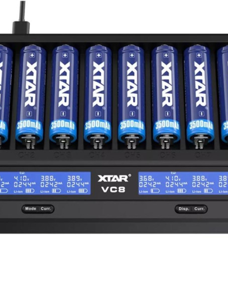 Xtar VC8 Sekizli Li-ion / NI-CD / NI-MH Pil Şarj Cihazı