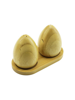 BAHARATLIK 2PCS YUMURTA MODELİ AHŞAP BAMBU TUZLUK BAHARATLIK AHŞAP STANDLI BAHARATLIK 2PCS YUMURTA MODELİ AHŞAP BAMBU TUZLUK BAHARATLIK AHŞAP STANDLI
