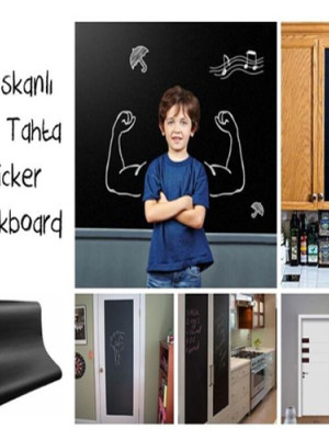Yapışkanlı Kara Tahta-Yazı Tahtası: Sticker Blackboard