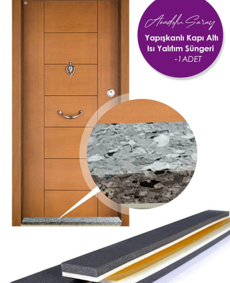 Yapışkanlı Köpük Kapı Altı Isı Yalıtım Eşik Süngeri