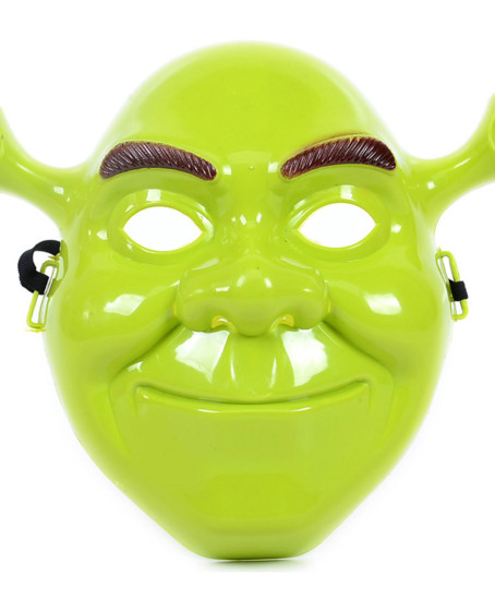 Yeşil Shrek Maskesi 21x25 cm