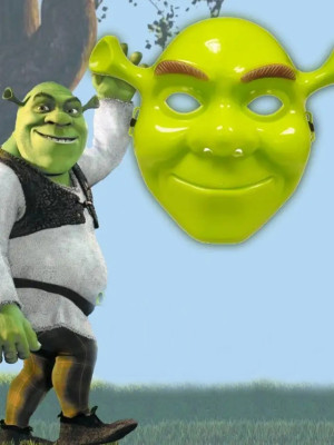 Yeşil Shrek Maskesi 21x25 cm Yeşil Shrek Maskesi 21x25 cm